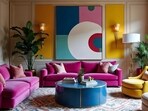 Too many colours make your space look gaudy. 