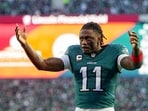 A.J. Brown #11 of the Philadelphia Eagles pumps up the crowd before the NFC Wild Card Playoff game against the San Francisco 49ers A.J. Brown #11 of the Philadelphia Eagles pumps up the crowd before the NFC Wild Card Playoff game against the San Francisco 49ers