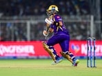 Kolkata Knight Riders' skipper Ajinkya Rahane plays a shot during the Indian Premier League 2026 match against Sunrisers Hyderabad at Eden Gardens Kolkata Knight Riders' skipper Ajinkya Rahane plays a shot during the Indian Premier League 2026 match against Sunrisers Hyderabad at Eden Gardens