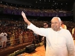 As Nitish Kumar prepares to step down to make his debut in the Rajya Sabha, the only House he did not represent in his long career, it will give the BJP, the largest party in the state Assembly, the opportunity to have its CM in Bihar for the first time. (Santosh Kumar/HT)