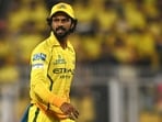 Chennai Super Kings' captain Indian cricket player Ruturaj Gaikwad looks on during IPL match against Rajasthan Royals