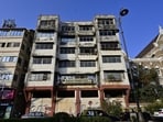 Mumbai, India - April 1, 2026: Sagar Samarat Building (Madhvan Bhuvan) on Maharshi Karve Road, Charni Road in Mumbai, India, on Wednesday, April 1, 2026. (Photo by Anshuman Poyrekar/Hindustan Times) (Anshuman Poyrekar/HT Photo)