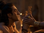 Ranbir Kapoor in a still from the Ramayana teaser.
