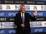 Vice president of UEFA Gabriele Gravina arrives before the gala 