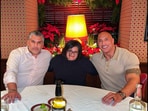 L- Nick Grant C- Nahnatchka Khan R- Dwayne 'The Rock' Johnson: Janel Grant's lawsuit against WWE details allegations on Vince McMahon and Nick Khan. Grant claims Khan was aware of her abusive relationship in new document.