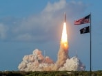 NASA's Artemis II Space Launch System rocket carrying the Orion spacecraft lifts off from Launch Complex 39B at Kennedy Space Center on Wednesday