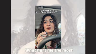 Content creator Vaishnavi Thakur has built a following recounting dating disasters. (INSTAGRAM/@THAKURVAISHNAVIOFFICIAL) Content creator Vaishnavi Thakur has built a following recounting dating disasters. (INSTAGRAM/@THAKURVAISHNAVIOFFICIAL)
