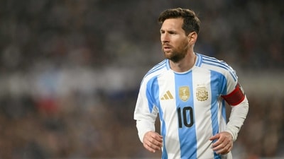 Lionel Messi in action for Argentina. (AFP) Lionel Messi in action for Argentina. (AFP)
