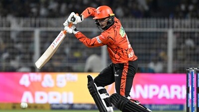 Earlier, SRH posted 226/8 in 20 overs. (Hindustan Times) Earlier, SRH posted 226/8 in 20 overs. (Hindustan Times)