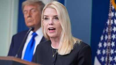 Former Attorney General Pam Bondi speaks to the media in the briefing room of the White House (AP) Former Attorney General Pam Bondi speaks to the media in the briefing room of the White House (AP)