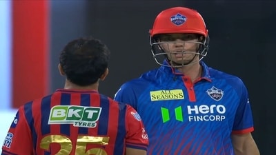 Tristan Stubbs, Prince Yadav were involved in a heated exchange. (X Image) Tristan Stubbs, Prince Yadav were involved in a heated exchange. (X Image)