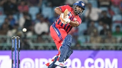LSG skipper Rishabh Pant was dismissed for just 7. (AFP) LSG skipper Rishabh Pant was dismissed for just 7. (AFP)