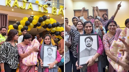 Raja Raghuvanshi's family celebrated the newborn's arrival with fanfare (Instagram/@shrasti_raghuwansh)