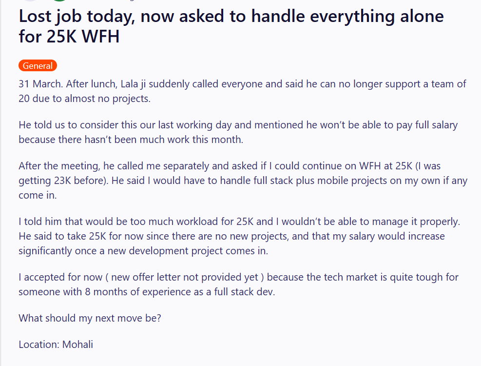 Screengrab of the Reddit post. (Reddit) Screengrab of the Reddit post. (Reddit)