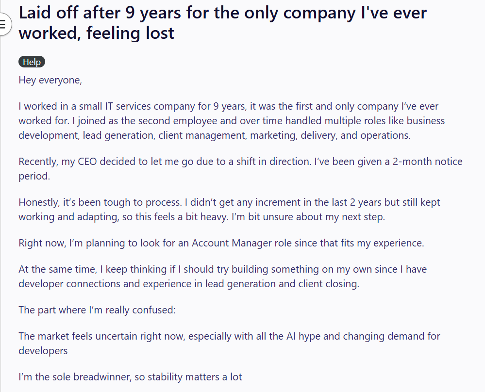 Screengrab of the Reddit post. (Reddit) Screengrab of the Reddit post. (Reddit)