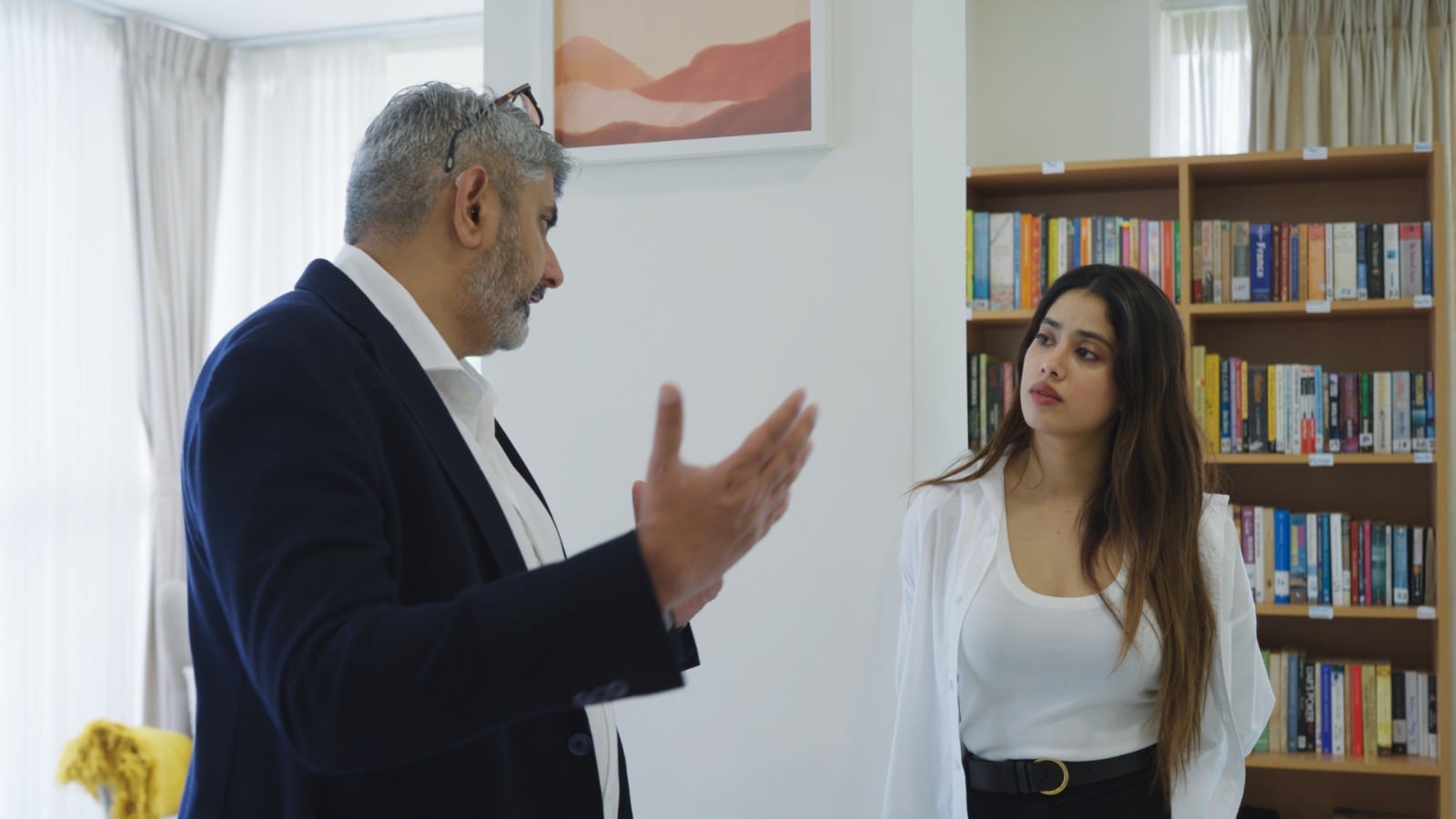 Janhvi Kapoor with Dr Amit Malik. Janhvi Kapoor with Dr Amit Malik.