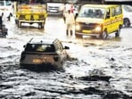 The intense spell, accompanied by gusty winds and thunderstorms, caused widespread disruption with waterlogging.