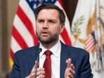 US Vice President JD Vance, chair of the newly formed Task Force to Eliminate Fraud, speaks during the task force's first meeting in the Indian Treaty Room at the Eisenhower Executive Office Building on the White House complex in Washington, on March 27, 2026.