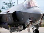 An F-35 fighter jet from the Vermont Air National Guard's 134th fighter squadron pictured in June 2022. Iran claims to have become the first nation in the world to strike a US F-35 Lightning 2, one of the most valuable US aircraft and the backbone of the US's fifth-generation warfighting capabilities. 