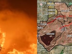 Springs Fire has burned approximately 1,500 acres near Lake Perris in Moreno Valley, California.