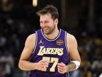 Luka Doncic leaves game with hamstring injury; MRI scheduled. Luka Doncic leaves game with hamstring injury; MRI scheduled.