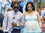 Rihanna (R) and ASAP Rocky arrive for the world premier of the new film "Les Schtroumpfs." Rihanna (R) and ASAP Rocky arrive for the world premier of the new film "Les Schtroumpfs."