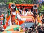 Union home minister Amit Shah accompanied by Suvendu Adhikari (ANI) Union home minister Amit Shah accompanied by Suvendu Adhikari (ANI)
