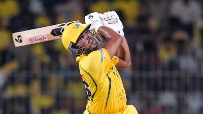 Ayush Mhatre has arrived at IPL 2026. Coming in after Sanju Samson's early wicket, Mhatre hit 73 off 43 deliveries, playing the role of the aggressor with a flurry og=f boundaries and sixes. (PTI)