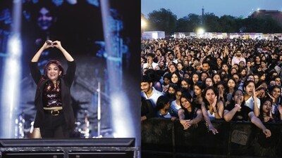 Monali Thakur performed on Day 2 of the fest at Maitreyi College. (Photos: Manoj Verma/HT) Monali Thakur performed on Day 2 of the fest at Maitreyi College. (Photos: Manoj Verma/HT)