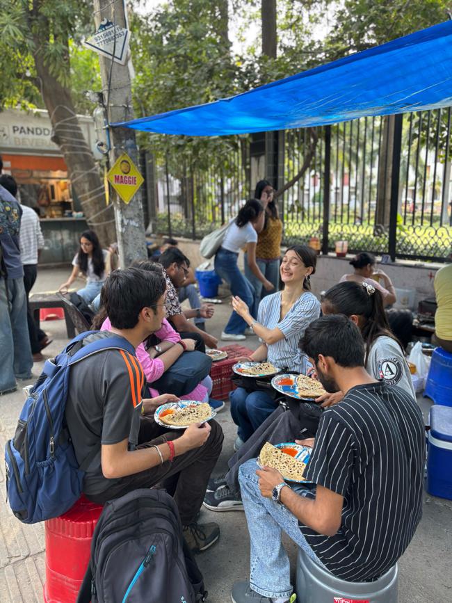 Many students swear by the Paratha Wala stall in North Campus. Many students swear by the Paratha Wala stall in North Campus.