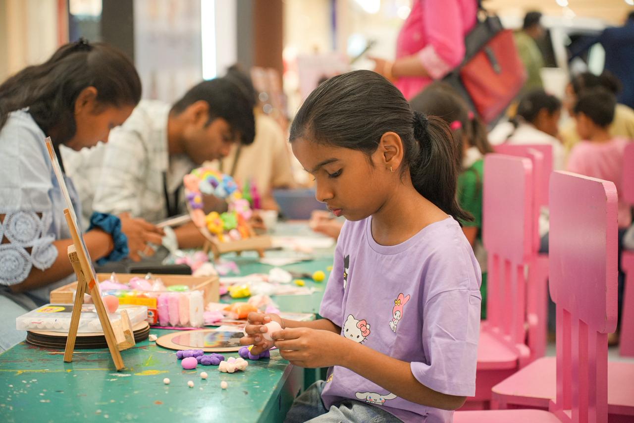 An Easter workshop underway at Phoenix Palassio mall