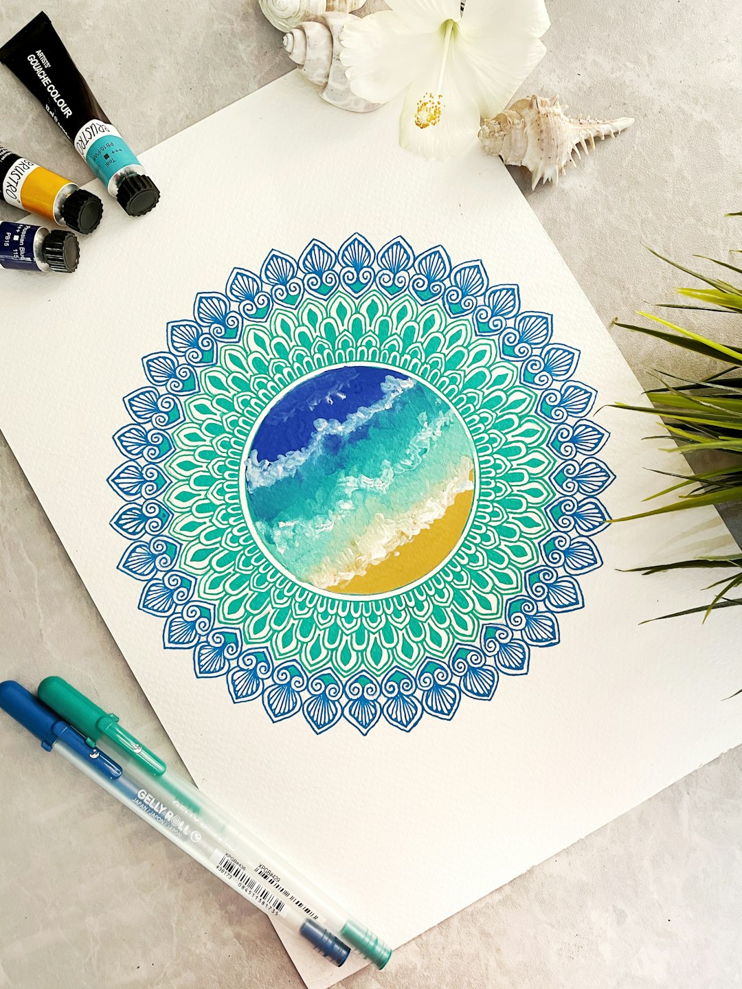 Mandala art is one of the best ways to work on your concentration skills while relaxing your mind. (Unsplash)