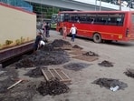 Heavy rains expose drainage woes at Swargate ST stand