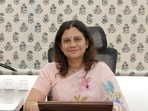 Chief electoral officer (CEO), Punjab, Anindita Mitra, said on Saturday that the state is awaiting the official notification of the schedule from the Election Commission of India (ECI) to begin the exercise in full swing. (HT Photo) Chief electoral officer (CEO), Punjab, Anindita Mitra, said on Saturday that the state is awaiting the official notification of the schedule from the Election Commission of India (ECI) to begin the exercise in full swing. (HT Photo)