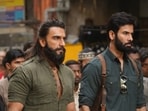 Danish Pandor with Ranveer Singh in a still from Dhurandhar.