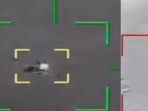 The footage shows the A-10 being hit mid-air, followed by am explosion.