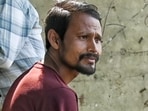 Meer Hussain, 30, a resident of Assam, works with a private agency in Lucknow and lives in a slum located near the 1090 intersection. (Mushtaq Ali/HT)