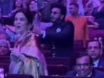 Ranveer Singh tried his best to get Mukesh Ambani to dance with him and Nita Ambani but he would not relent.