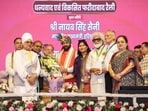 On this occasion, the CM also issued e-appointment letters to around 1,331 youths selected in the mega employment fair held at JC Bose University. (HT Photo)