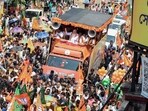 This came after Shah addressed a rally at Hazra, barely 300 metres from the chief minister’s Kalighat residence. (ANI) This came after Shah addressed a rally at Hazra, barely 300 metres from the chief minister’s Kalighat residence. (ANI)