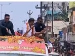 Vijay was not pleased with the manner in which an elderly man was pushed.