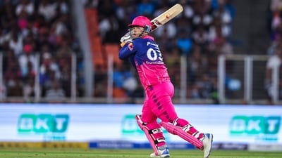 Initially, RR posted 210/6 in 20 overs. (ANI Picture Service) Initially, RR posted 210/6 in 20 overs. (ANI Picture Service)