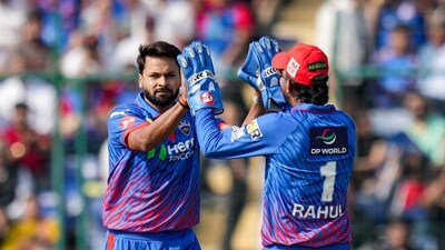 Mukesh Kumar was the pick of the Delhi Capitals' bowlers, picking up two wickets - Ryan Rickelton and Tilak Varma. He bowled three overs, conceding 26 runs. Two of his overs came inside the powerplay while he also bowled the final over of Mumbai's innings. (PTI) Mukesh Kumar was the pick of the Delhi Capitals' bowlers, picking up two wickets - Ryan Rickelton and Tilak Varma. He bowled three overs, conceding 26 runs. Two of his overs came inside the powerplay while he also bowled the final over of Mumbai's innings. (PTI)
