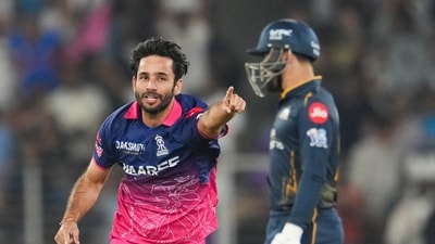 Meanwhile, Ravi Bishnoi took four wickets for RR. (PTI) Meanwhile, Ravi Bishnoi took four wickets for RR. (PTI)