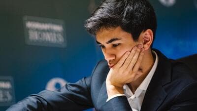 Uzbekistan grandmaster Javokhir Sindarov, who is leading in the Open section of the FIDE Candidates chess tournament being played in Cyprus. (FIDE Flickr) Uzbekistan grandmaster Javokhir Sindarov, who is leading in the Open section of the FIDE Candidates chess tournament being played in Cyprus. (FIDE Flickr)