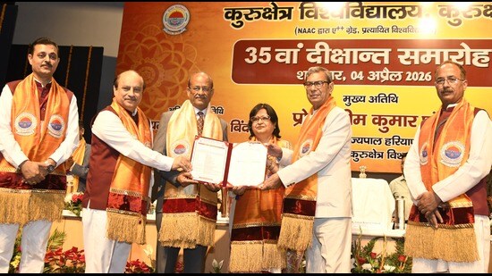 The governor emphasised that India’s transformation into a developed nation by 2047 would be driven by its young population, urging them to become job creators rather than job seekers. (HT Photo)