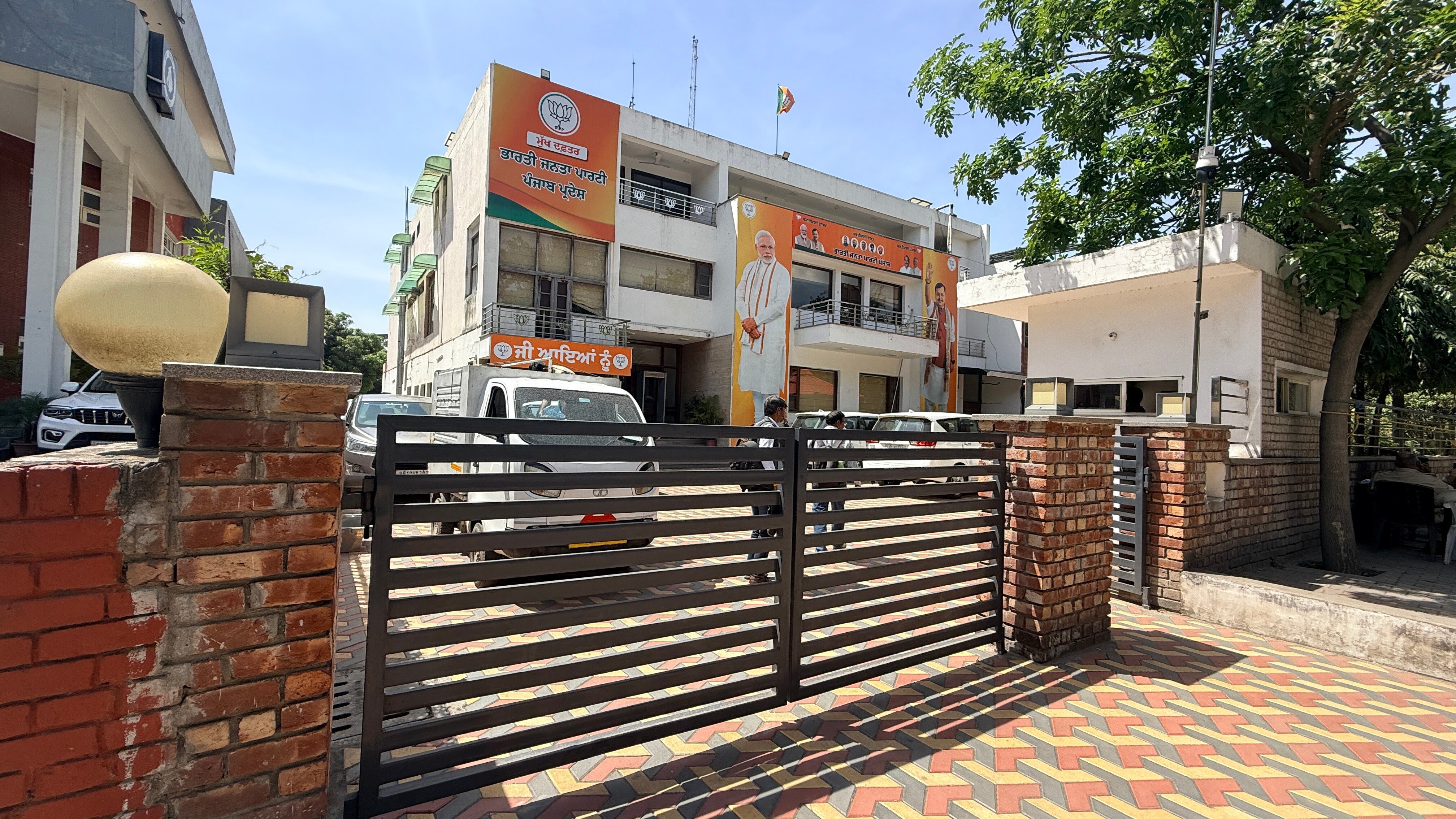 BJP Punjab Office in sector 37 in Chandigarh (HT Photo)
