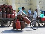 According to CMO, a total of 114,679 LPG bookings were recorded in Delhi, while 131,335 cylinders were delivered. (Sanjeev Verma/Hindustan Times) According to CMO, a total of 114,679 LPG bookings were recorded in Delhi, while 131,335 cylinders were delivered. (Sanjeev Verma/Hindustan Times)