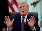President Donald Trump speaks during the signing ceremony for an executive order on mail ballots