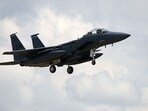 US Air Force (USAF) F-15E Eagle fighter jet. A US warplane has gone down over Iran and US forces have rescued one of the crew.